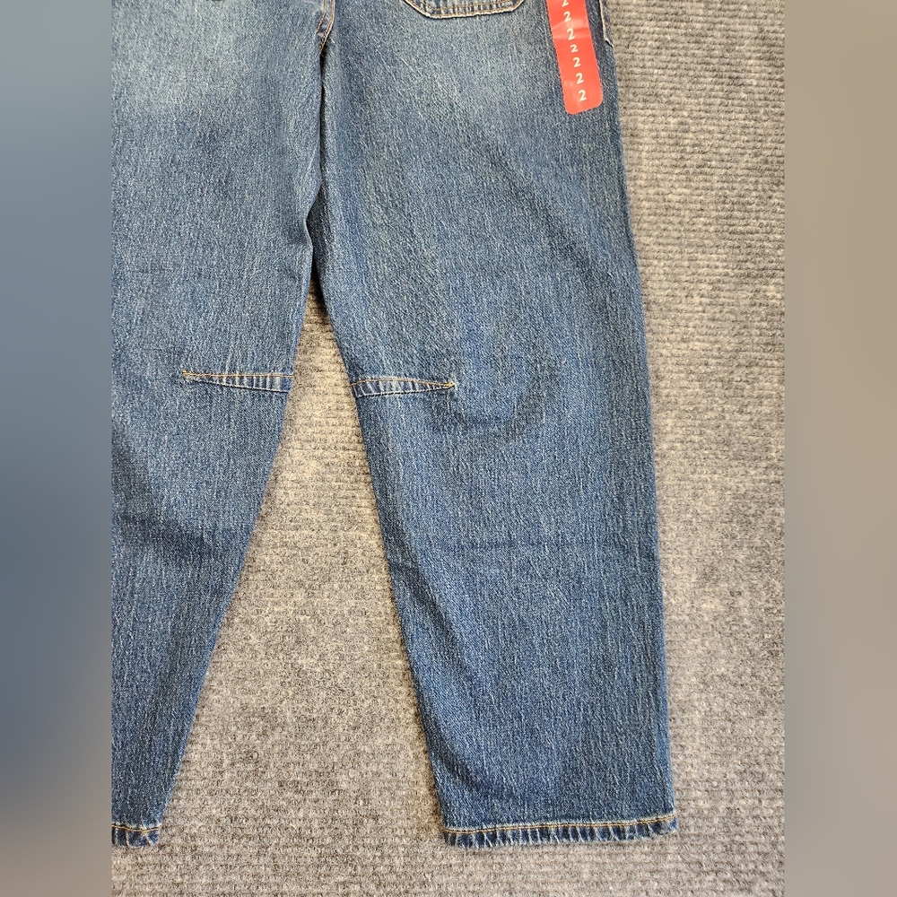 Frye Barrel Jeans Womens Sz 2 Button Fly 5-Pockets Dark/Medium Wash Outdoor NWT - Picture 10 of 16